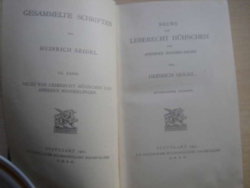 1901 - Heinrich Seidel - Gesammelte Schriften - 3. Band