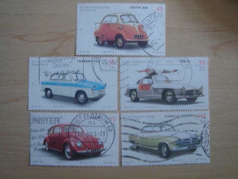 2002 Deutschland MiNr 2289-2293 used, stamped