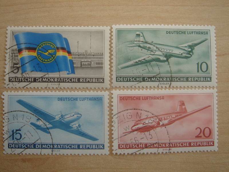 1956 DDR MiNr 512-515 used, stamped