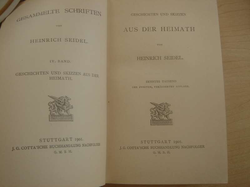 1901 - Heinrich Seidel - Gesammelte Schriften - 4. Band