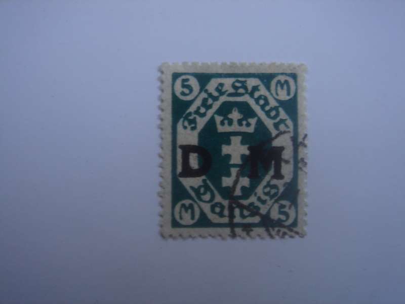 1922 Danzig Dienstmarken MiNr 24 used, stamped