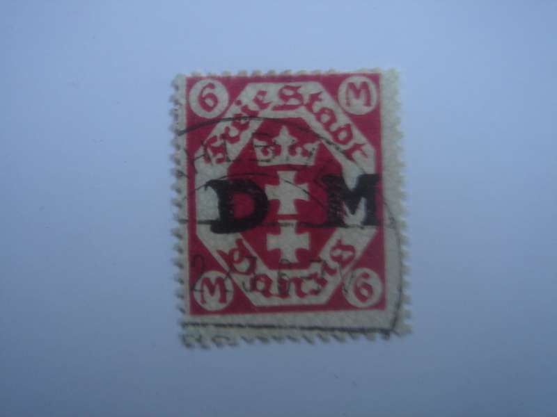 1922 Danzig Dienstmarken MiNr 26 a used, stamped
