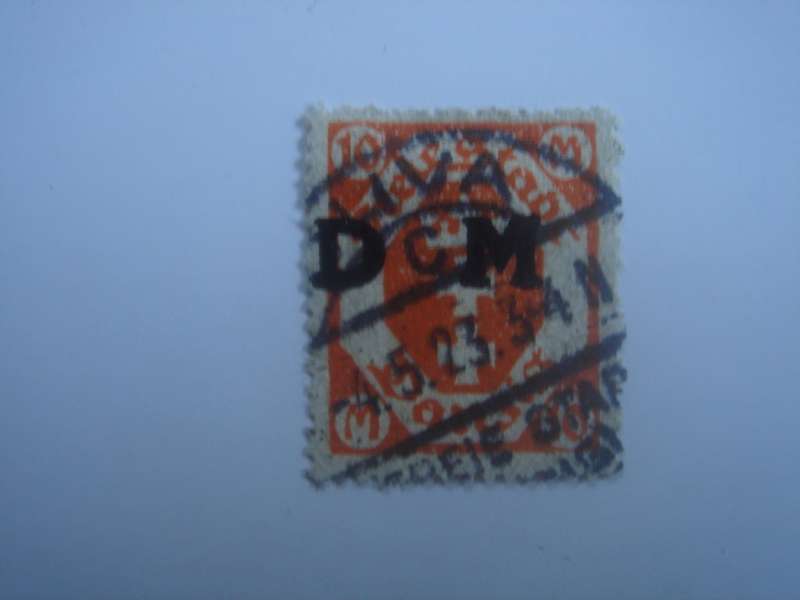 1922 Danzig Dienstmarken MiNr 27 used, stamped