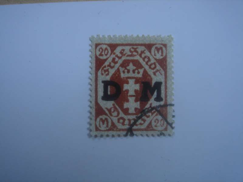 1922 Danzig Dienstmarken MiNr 28 used, stamped