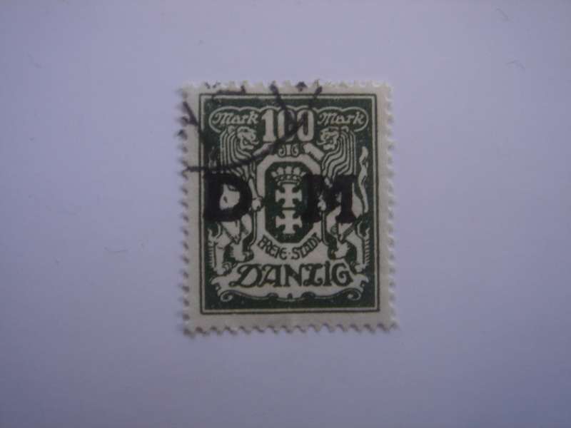 1923 Danzig Dienstmarken MiNr 37 used, stamped - CV EUR 550