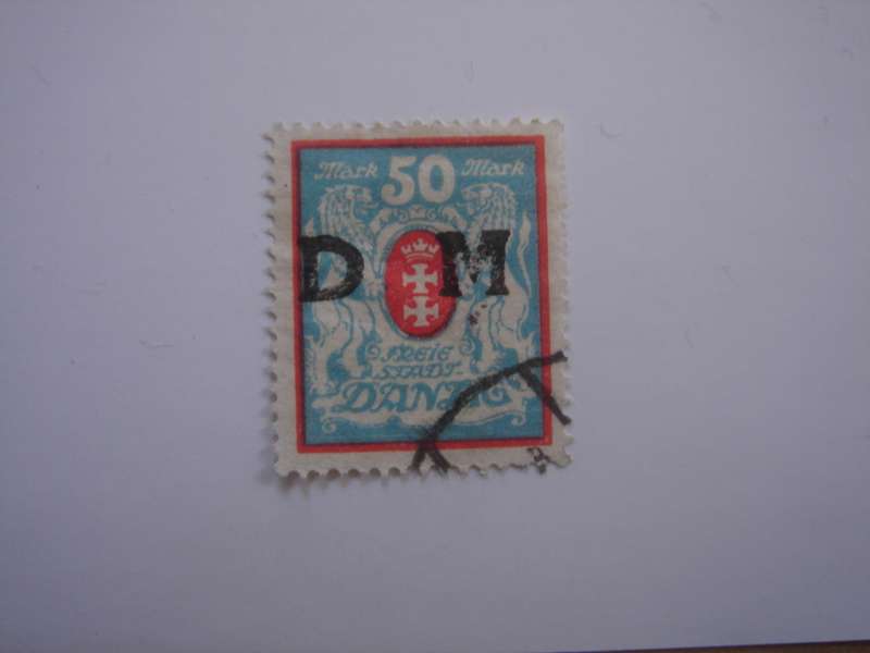 1923 Danzig Dienstmarken MiNr 33 Y used, stamped