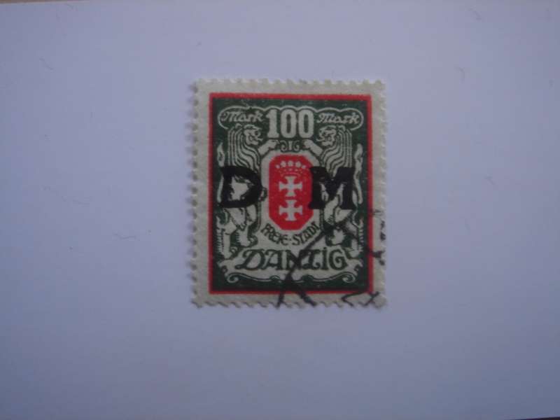 1923 Danzig Dienstmarken MiNr 34 Y used, stamped