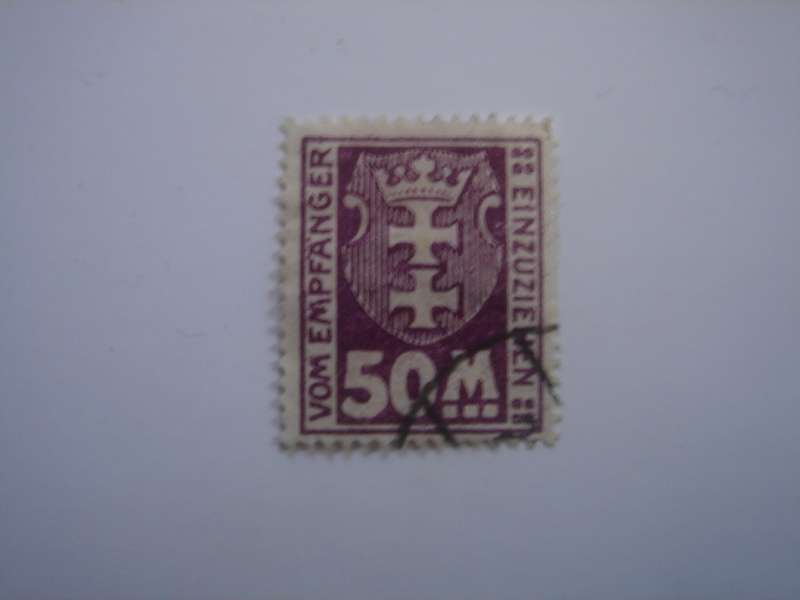 1923 Danzig Portomarken MiNr 23 Y used, stamped