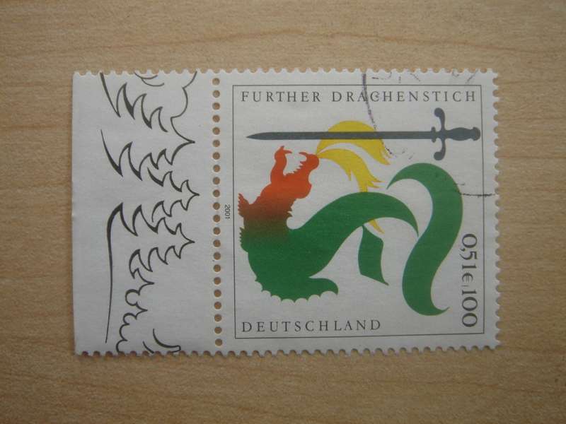 2001 Deutschland MiNr 2207 used, stamped with border