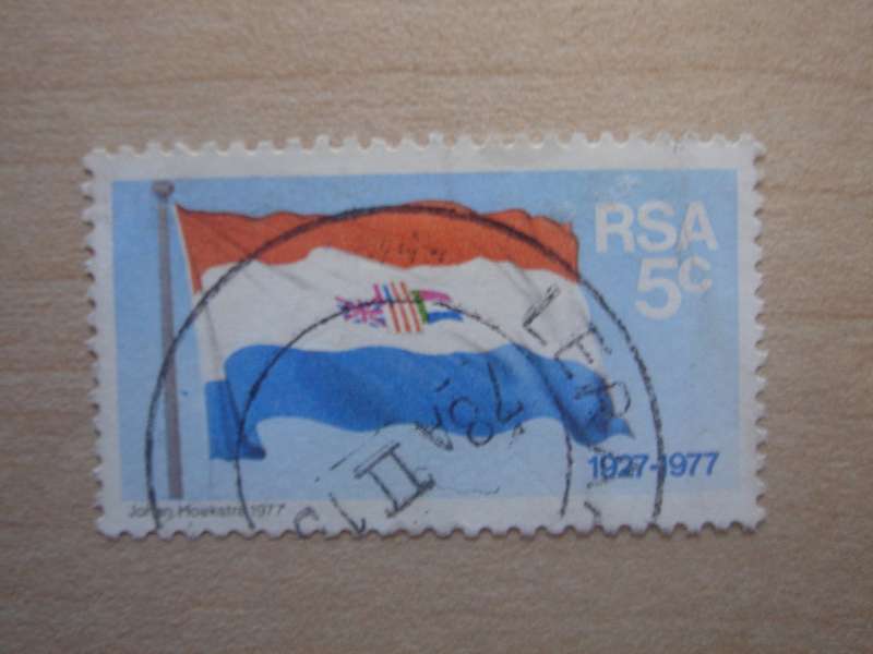 1977 RSA - 50th Anniversary 5c used, stamped
