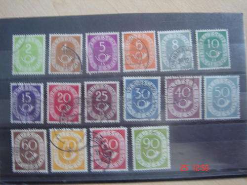 1951 BRD Michel Nr. 123-138 used as shown