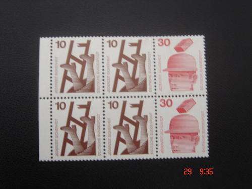 1972 BRD H-Blatt MiNr. 21 MNH as shown