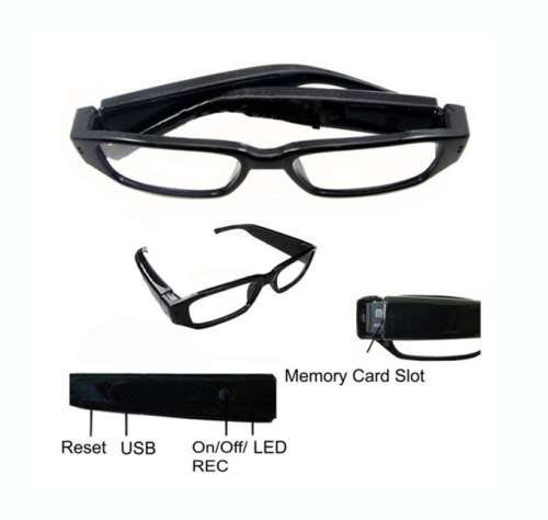 HD 720P 5MP Digital Spy Glasses Hidden Cam Dv DVR Video / Photo Camcorder Camera