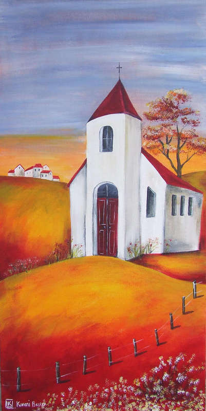 Original painting by Kareni Bester - Acrylic on board - 300x610mm