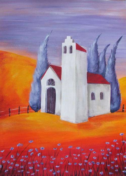 Original painting by Kareni Bester - Acrylic on canvas - 550x390mm