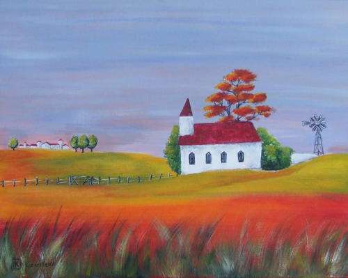 Original painting by Kareni Bester - Acrylic on board - 450x350mm