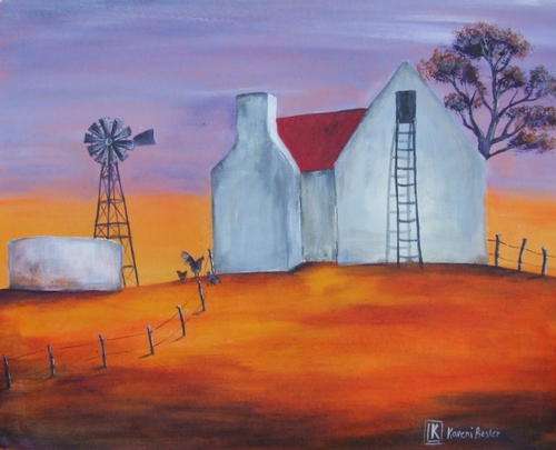 Original painting by Kareni Bester - Acrylic on canvas - 460x360mm