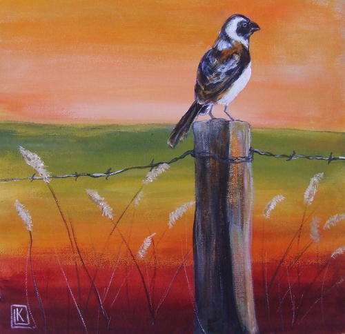 Original painting by Kareni Bester - Acrylic on canvas - 300x300mm