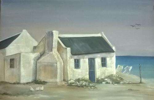 " Waenhuiskrans" by K Bester - Acrylic on canvas - 440x290mm
