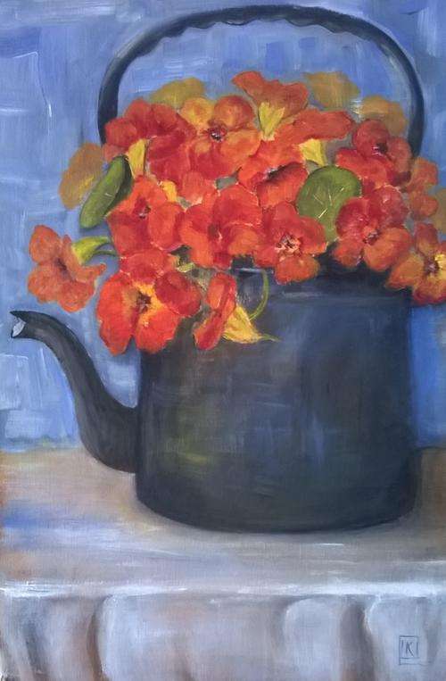 Painting by K Bester  - Acrylic on canvas - 440x280mm