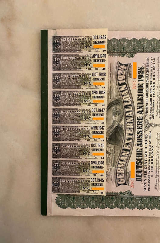 German External Loan, 7% Gold Bond - $1,000, 1924 with PASS-CO