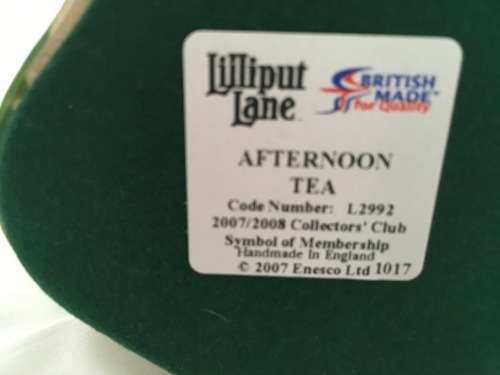 LILLIPUT LANE " AFTERNOON TEA"