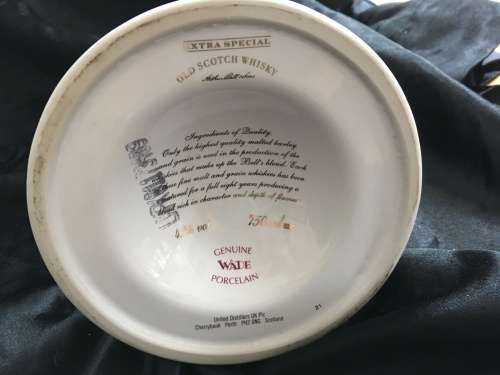 BELLS CERAMIC DECANTER- GOLDEN WEDDING 1997- STILL SEALED