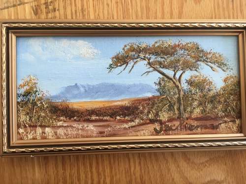 JAC PIENAAR - OIL ON BOARD - BUSHVELD LANDSCAPES