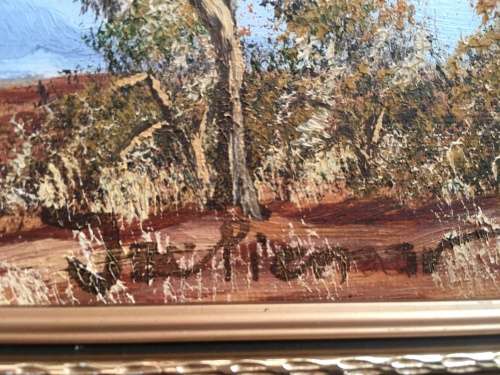 JAC PIENAAR - OIL ON BOARD - BUSHVELD LANDSCAPES