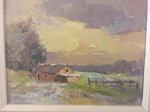 ERROL BOYLEY LANDSCAPES X 2 - OIL ON BOARD- GREAT INVESTMENT-PRICE PER PAINTING