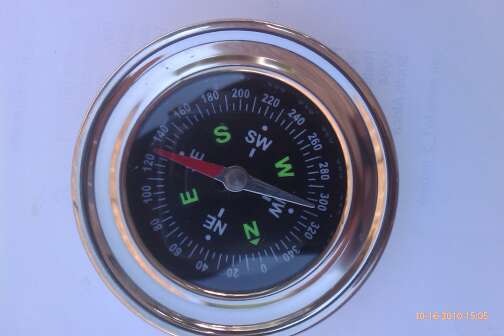Stainless Stee And Glass Compass