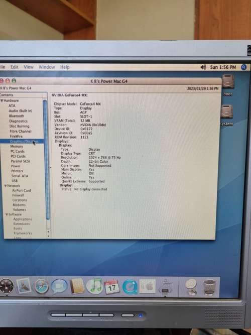 Apple PowerMac G4 tower.