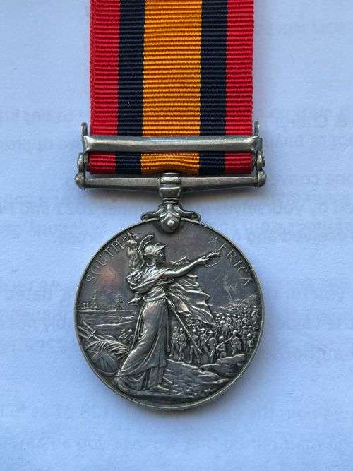 Queen South Africa Medal (QSA) to 956 Tpr CW Bamber NATAL CBNRS