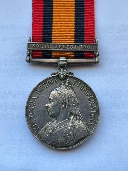 Queen South Africa Medal (QSA) to 956 Tpr CW Bamber NATAL CBNRS
