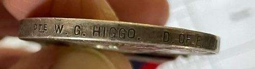 Queen South Africa Medal (QSA) to 1188 Pvt WG Higgo D of E Own VR   Plus 2 WW2 Medals to W Higgo