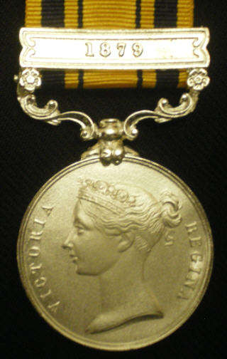 South Africa Medal  with 1879 Clasp  Full Size (Replica)