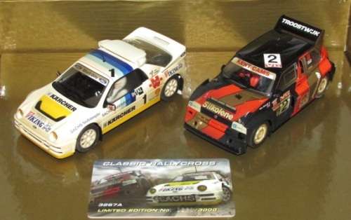 Scalextric Classic - Rallycross Metro 6R4 VS Ford RS200 LTD Edition 1/3000