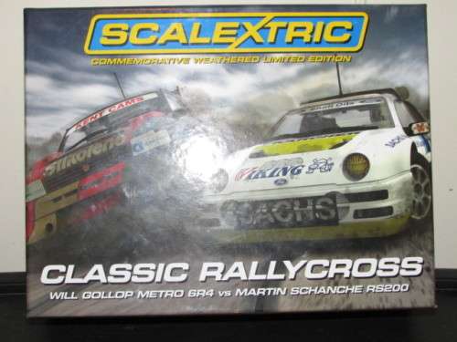 Scalextric Classic - Rallycross Metro 6R4 VS Ford RS200 LTD Edition 1/3000