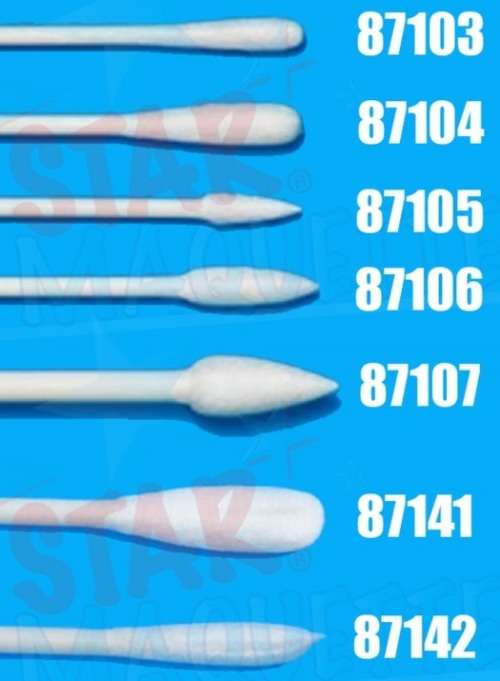 Clearance - Tamiya Craft Cotton Swab - Round/Flat 50 Pieces
