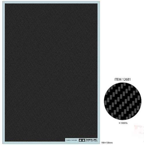 Tamiya Carbon Pattern Decal Set - Twill Weave/Fine