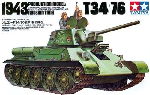 Tamiya 1/35 T34/76 1943 Russian Tank