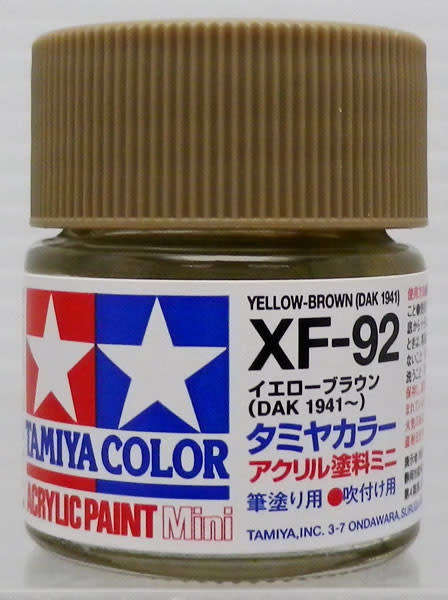 Tamiya XF-92 Yellow Brown (DAK 1941) Mini Acrylic 10ml