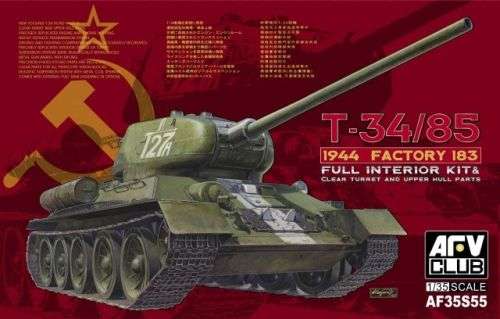 AFV Club 1/35 T-34/85 Factory No.183 w/Full Interior