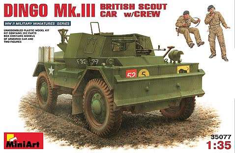 MiniArt 1/35 Dingo Mk.III British Scout Car w/ Crew