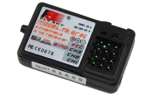 Fly Sky 2.4GHz 3 Channel Receiver (For GT2 & GT3)