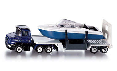 Siku HO 1/87 Low Loader with Boat