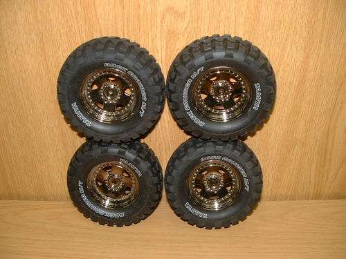 Tamiya Toyota Hi-Lift Tires and Rims