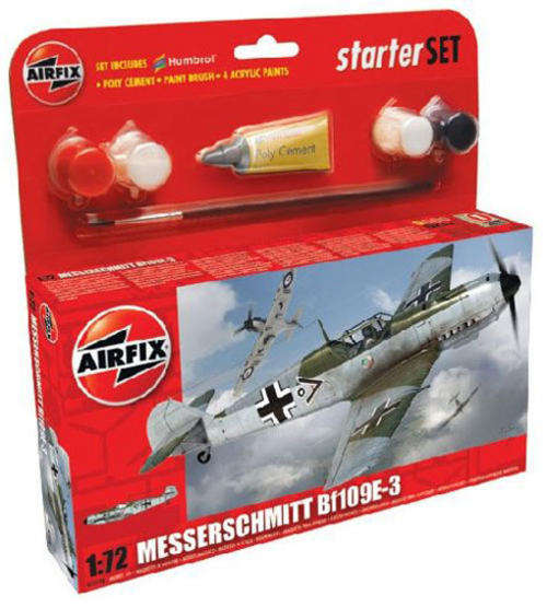 Airfix 1/72 Messerschmitt BF109E-3 - Starter Set