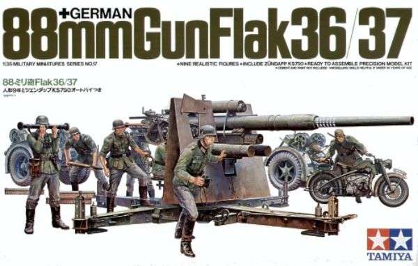 Tamiya 1/35 88mm Gun Flak 36/37