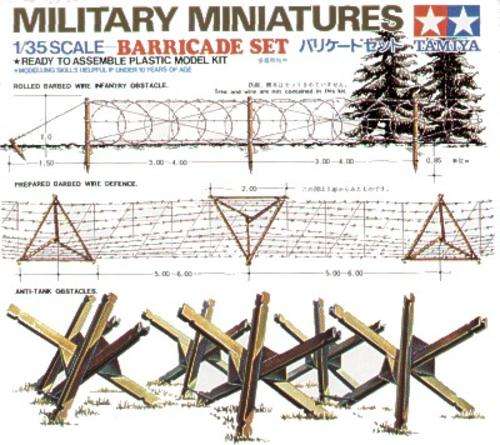 Tamiya 1/35 Barricade Set
